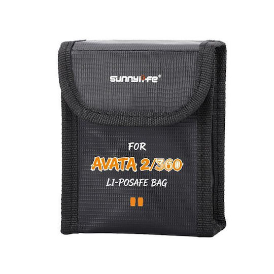 Sunnylife Black Battery Carrying Bag for DJI Avata 2