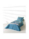 Kentia Kids Quilt Set Single with Pillowcase Pachy Blue-mint 160x220cm