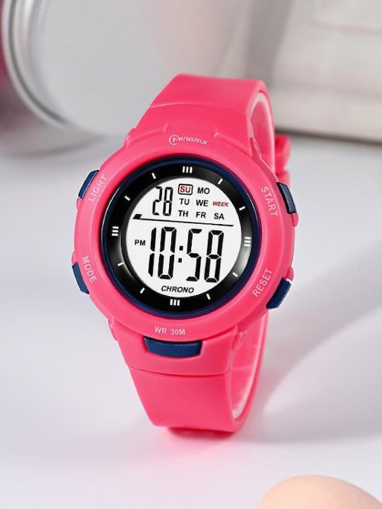 Mingrui Kids Digital Watch 41mm Pink