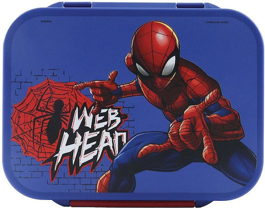 Gim Plastic Kids Food Container Spiderman 1 Litre