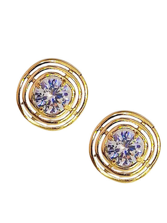 Touch Earrings Made Of Gold Plated Steel 2509083 Gold
