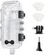 Αόρατη Θήκη Κατάδυσης Insta360 X5 Αδιάβροχο Κέλυφος Υποβρύχια Χρήση 45m/147ft Φακό Pc Χωρίς Ραφές 360 Μοιρών