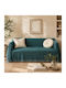 My Home Luxury Ριχτάρι Διθέσιου Καναπέ Ζακάρ 180x240εκ. Πετρόλ