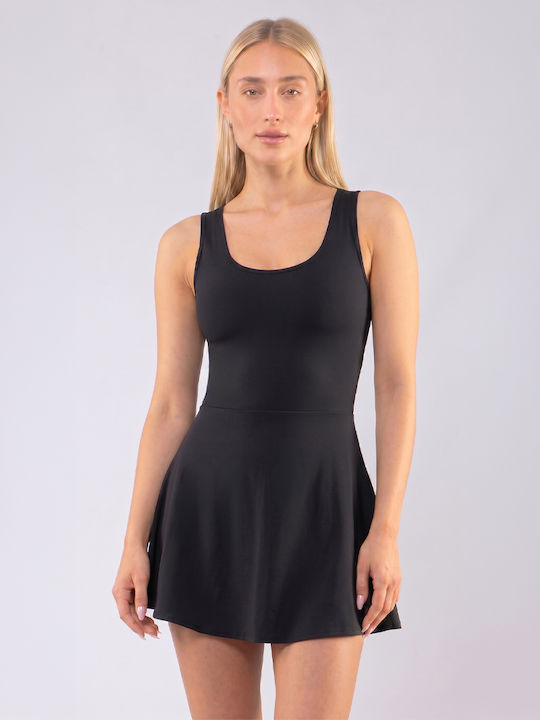 The Lady Καλοκαιρινό Mini Φόρεμα Μαύρο