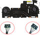Ανεμιστηράκι Laptop Cpu Gpu Cooling Fan Heatsink Lenovo Thinkpad P1 Gen 4 20y3 20y4 X1 Extreme 4th Gen 20y5 20y6 5h41d34325 5h41d34326 Eg75071s1-c140-s9a Eg75071s1-c150-s9a 023.100no.001 A01 6pin Κωδ.81730