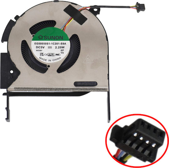 Laptop Fan CPU Cooling Fan Asus Vivobook Pro 16x Oled M7600r M7600q N7600z N7600p M6500q 13nb0uv0t04011 Eg50050s1-1c190-s9a Dq5d568e001 4pin Code 81716
