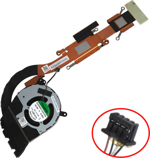 Laptop Fan CPU Cooling Fan Dell Latitude 14 5401 E5401 0WG3PW WG3PW AT2JJ003DTL AT2JJ003SSL DC28000NVSL EG50060S1-C420-S9A 02H2TG 2H2TG Heatsink 4pin Code 81740