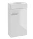 Deftrans Bathroom Vanity Unit With Sink M40xL22xH68cm White Gloss