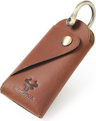 Humerpaul Hu114 Leder Schlüsselhülle Karabiner Schlüsselhülle Schlüssel in der Taille Multifunktionale Metall Schlüsselanhänger Offenes Braun