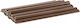 Set 10 Brown Clips Attaching 19cm Fence Tape