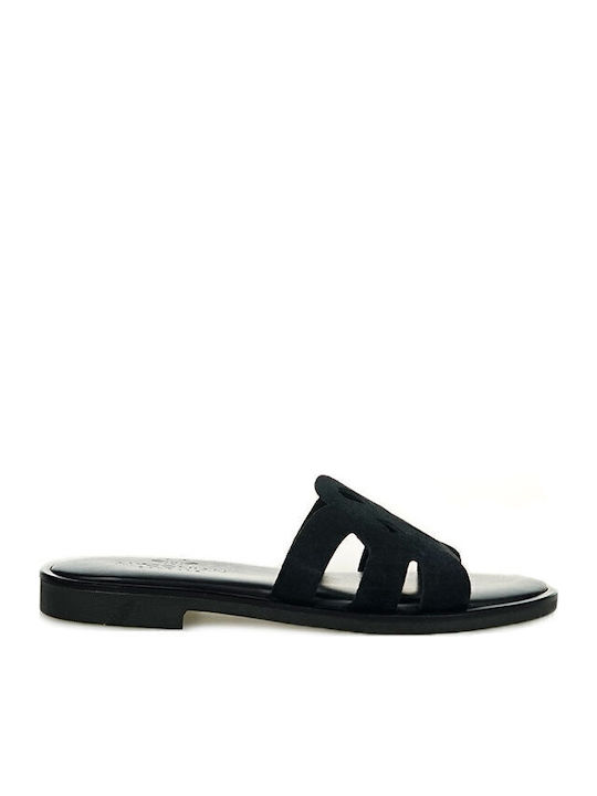Myconian Women's Flat Sandals Black
