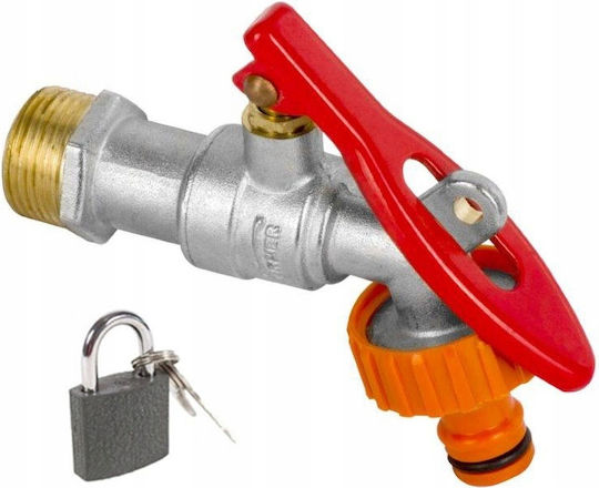 Ball Valve Quick Coupling Padlock 1/2 + Padlock