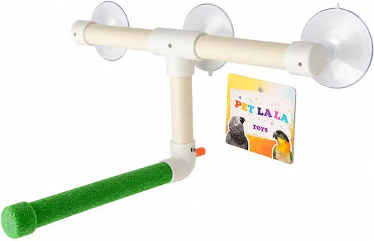 Petlala Sandy Shower Perch – Vogelbad-Stand für Papageien Small