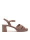 Damen Sandalen Grau Mit Wildleder