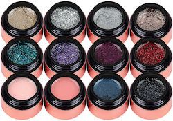 Set 12 Colored Uv Gels Luxorise Glitz Glam