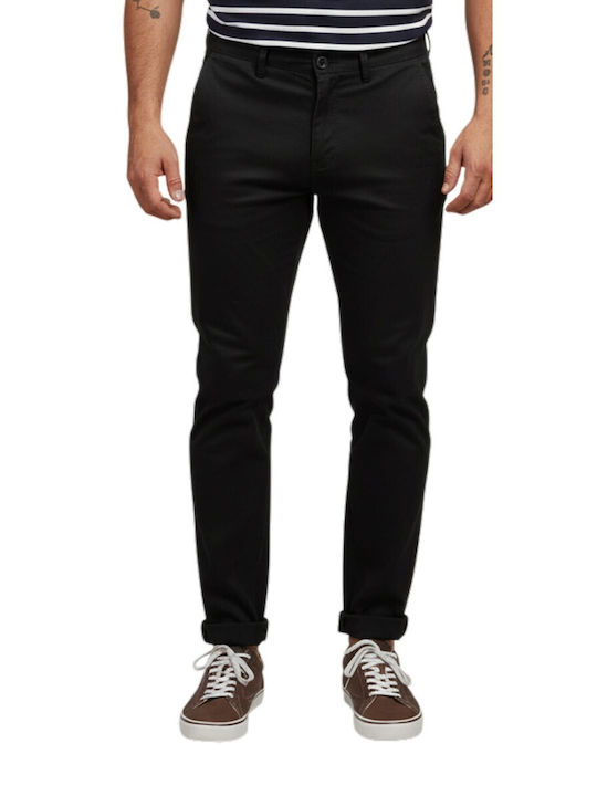 Rebase Pantaloni Chino Slim Fit Negru
