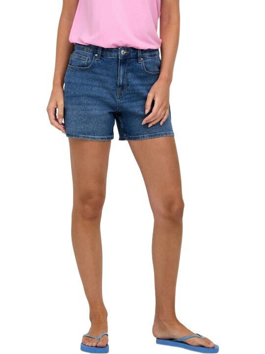 Only Γυναικείο Τζιν Σορτς Medium Blue Denim