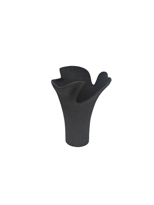 Liberta Decorative Aluminum Vase Flowra Black 30x29xH41cm