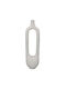 Liberta Decorative Aluminum Vase Finton White 17x14xH62cm