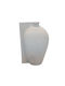 Liberta Decorative Aluminum Vase Volina White 21x10xH32cm