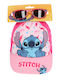 Disney Kinderhut Stoff Stitch Rosa