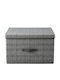 AGC AGC Stoff Aufbewahrungsbox mit Deckel Weiß 50x40x30cm