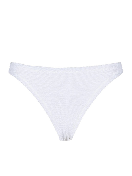 MC2 Elise Crinkle Bikini Slip Λευκο