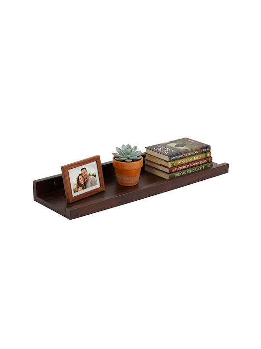 Wall Shelf Walnut 60x15x5cm
