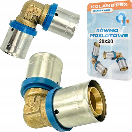 Pex Elbow 20x20 Pressed Equal Tee Connector