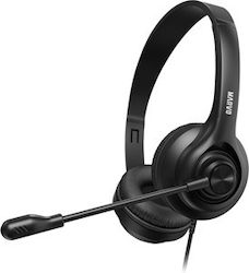 Marvo HP1001 Black On Ear Multimedia Ακουστικά με μικρόφωνο και σύνδεση 3.5mm Jack