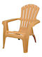 Outdoor Chair Plastic Yellow