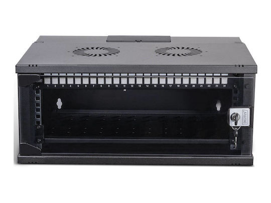 Digitus Επιτοίχια Καμπίνα Rack 19U 54x40cm Μαύρο DN-49201-SET