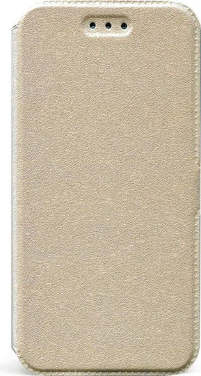 Pocket Huawei Nova Book Piele / Silicon Auriu (Honor 50 Lite)