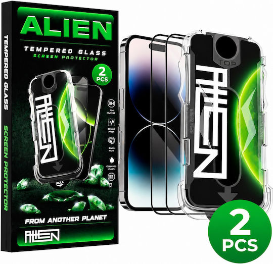 Alien 5D Privacy Tempered Glass 2τμχ (iPhone 17e / 16e / 14 / 13 / 13 Pro)