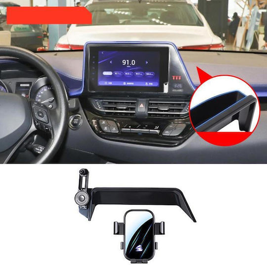 Toyota Chr 2018-2022 Car Phone Mount Screen 8/9 Inch Extension Arm Black