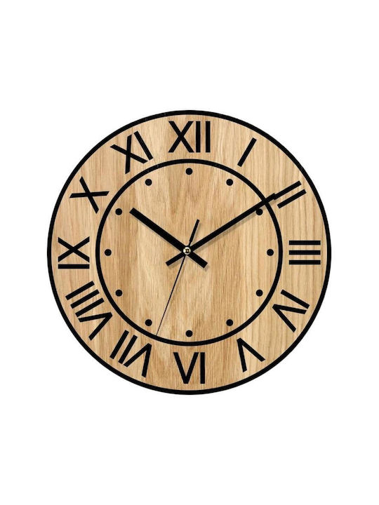 3D Leise Wanduhr Hölzernes Transparent