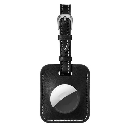 Leather Case for AirTag in Black Colour