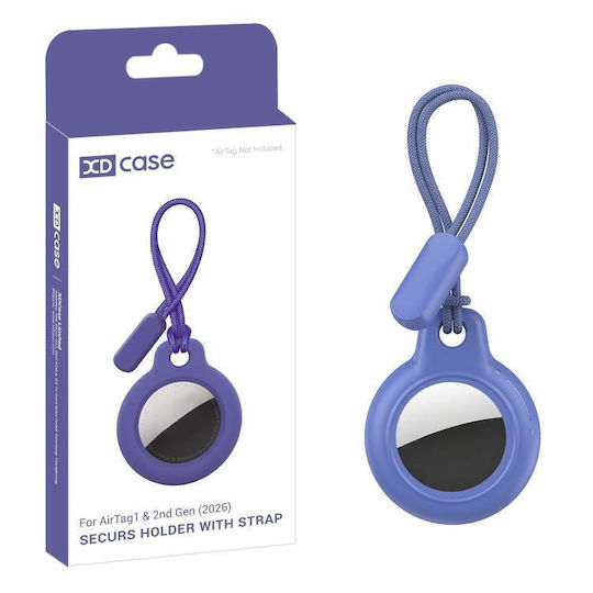 Xdcase Калъф за AirTag в син цвят