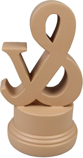 Διακοσμητικη Επιγραφη 8x8x14cm Polyresin Terracotta C543038