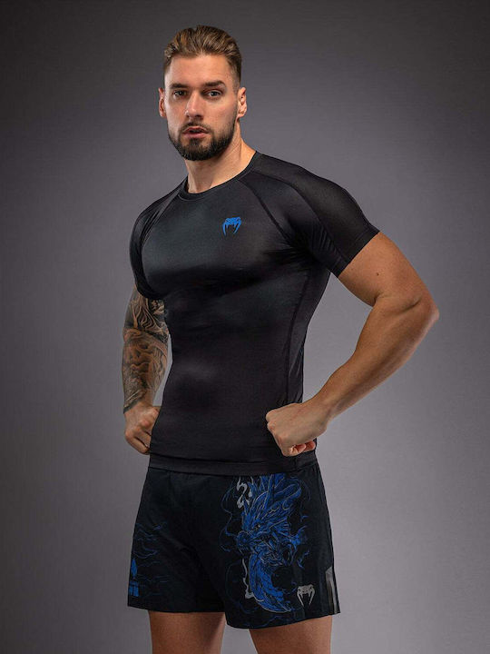 Venum Men's Short Sleeve Shirt VENUM-06241-101 for Jiu-Jitsu Black