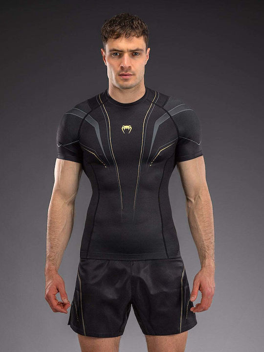 Venum Men's Short Sleeve Shirt VENUM-06296-126 for Jiu-Jitsu / MMA Black