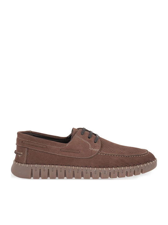 Δερμάτινα Ανδρικά Loafers σε Ταμπά Χρώμα