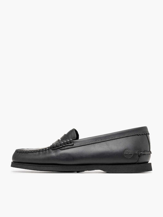 Leather Men's Loafers in Black Colour