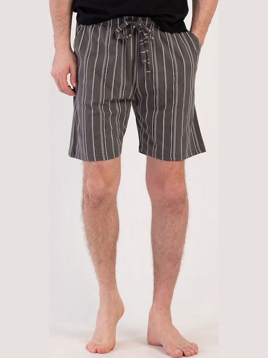 Vienetta Secret Sommer Herrenpyjama-Bermuda Grau