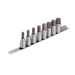 Unior 1/2'' Hex Steckschlüssel Bits Auf Schiene