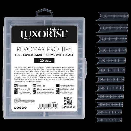 Reusable Revomax Pro Tips Luxorise Polygel Gel 120 Pcs