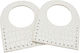 Mânere Mâna Set 17x21cm Croco Alb