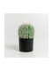 Ferocactus Topfpflanze 18x18x30cm Stoff Grün Weiß Plastik C540506
