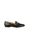 Δερμάτινα Γυναικεία Loafers σε Μαύρο Χρώμα