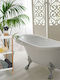Relaxdays Επιδαπέδια Ραφιέρα Μπάνιου Bamboo 72x30x29cm Λευκή